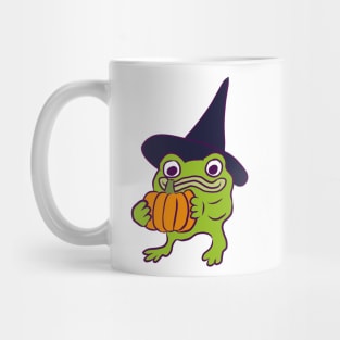 Frog Witch With a Gift Mug